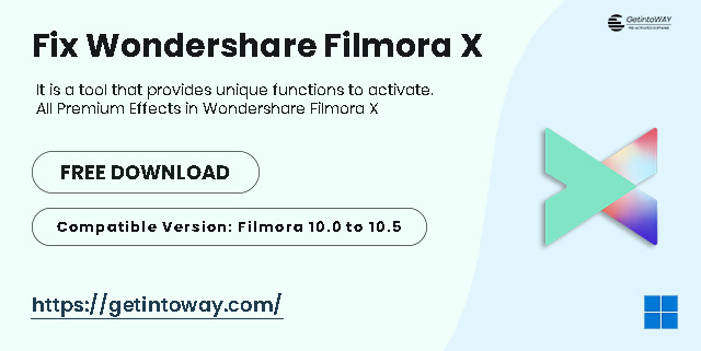 Fix Wondershare Filmora X
