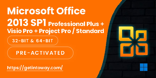 Microsoft Office 2013 SP1 Professional Plus + Visio Pro + Project Pro / Standard 15.0.5485.1001 (2022.09)