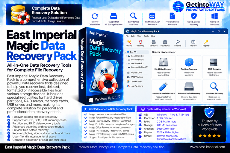 East Imperial Magic Data Recovery Pack Pre-Activated