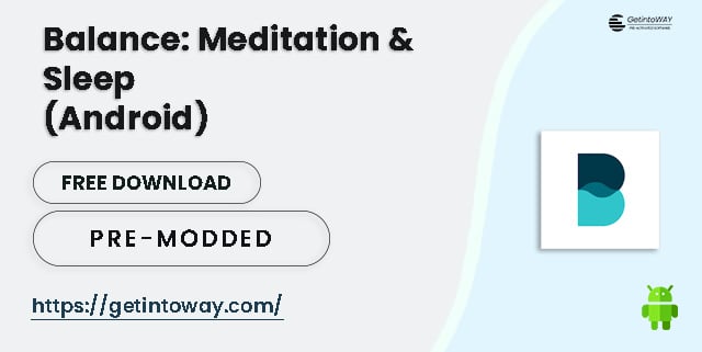 Balance: Meditation & Sleep