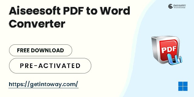 Aiseesoft PDF to Word Converter Free Download