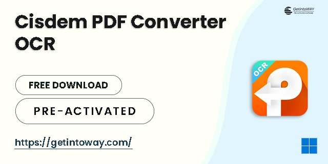 Cisdem PDF Converter OCR Pre-Activated