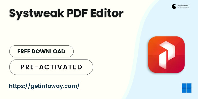 Systweak PDF Editor Pre-Activated