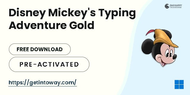 Disney Mickey's Typing Adventure Gold