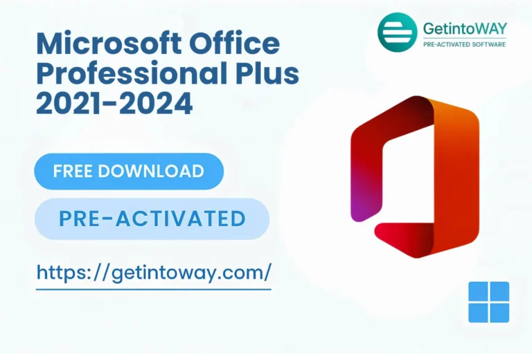 Microsoft Office Professional Plus 2021-2024 Full Version Pre-Activated