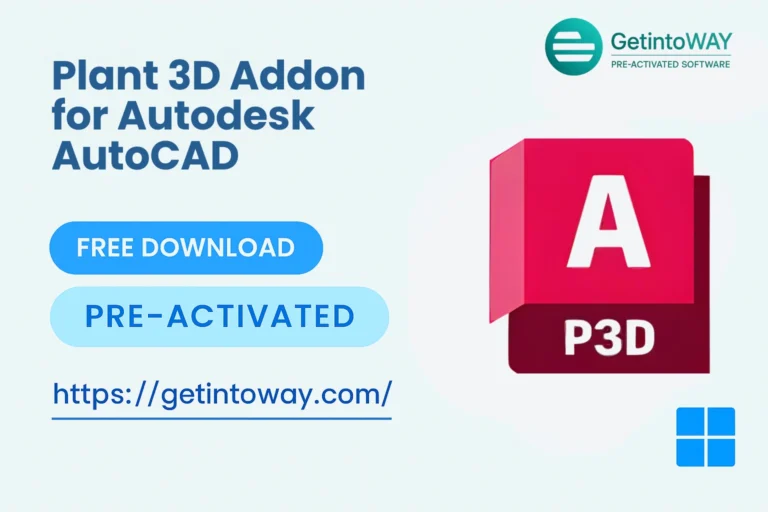 Plant 3D Addon for Autodesk AutoCAD Pre-Activated