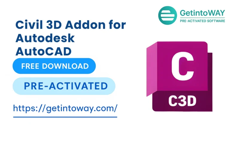 Civil 3D Addon for Autodesk AutoCAD Pre-Activated