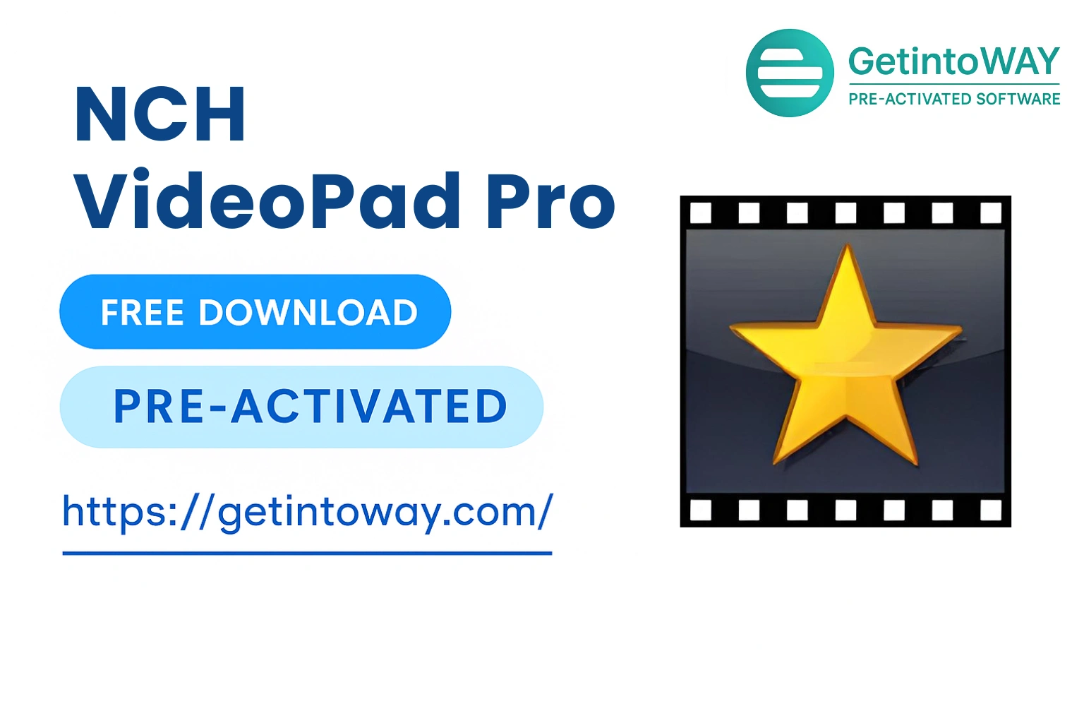 NCH VideoPad Pro Pre-Activated