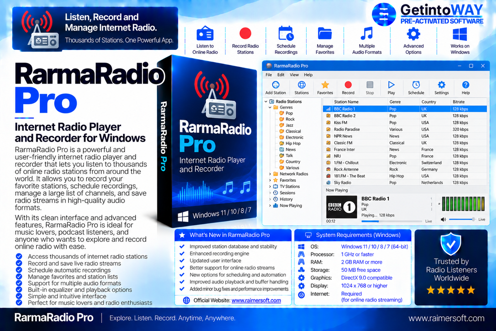 RarmaRadio Pro 2.78 RarmaRadio Pro Pre-Activated