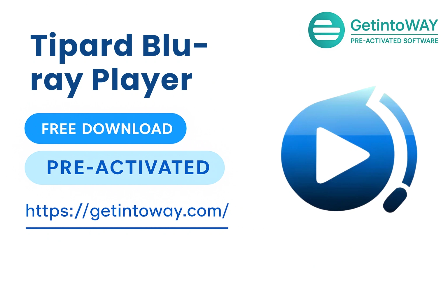 Tipard Blu-ray Player Pre-Activated