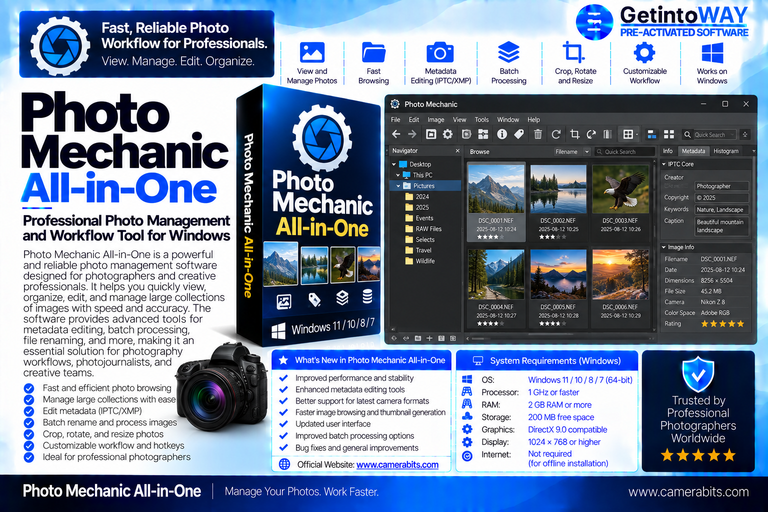 Photo Mechanic All-in-One Pre-Activated