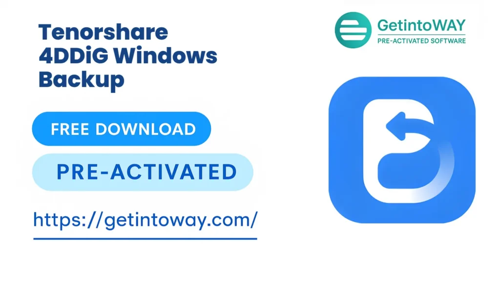 Tenorshare 4DDiG Windows Backup Pre-Activated