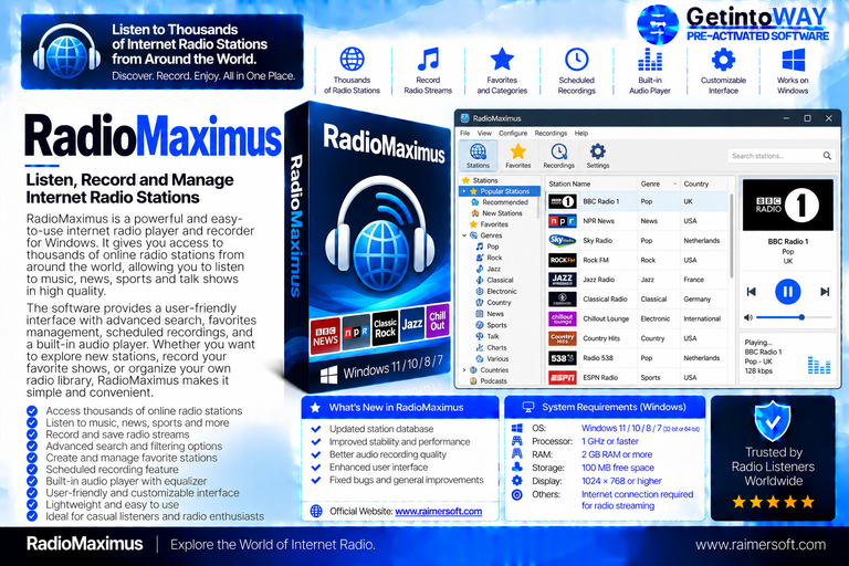 RadioMaximus Pre-Activated