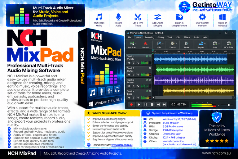 NCH MixPad Pre-Activated
