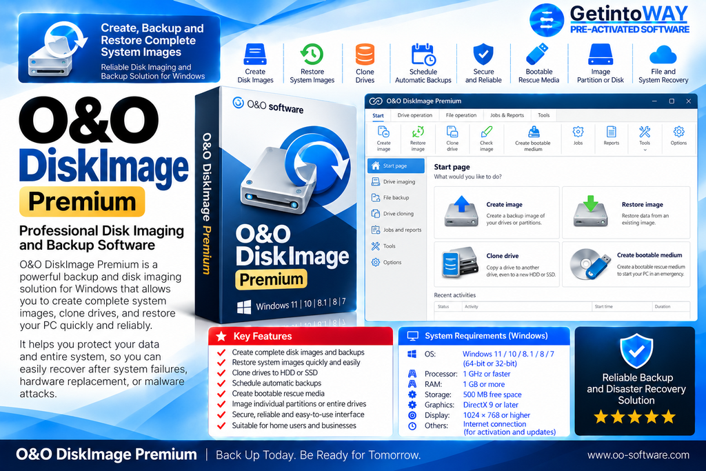 O&O DiskImage Premium 23.1.26049 O&O DiskImage Premium Pre-Activated