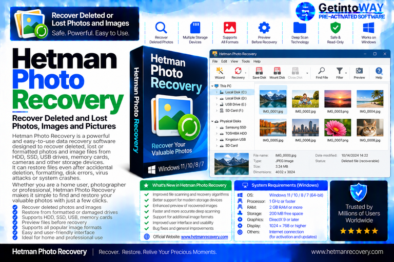 Hetman Photo Recovery Pre-Activated