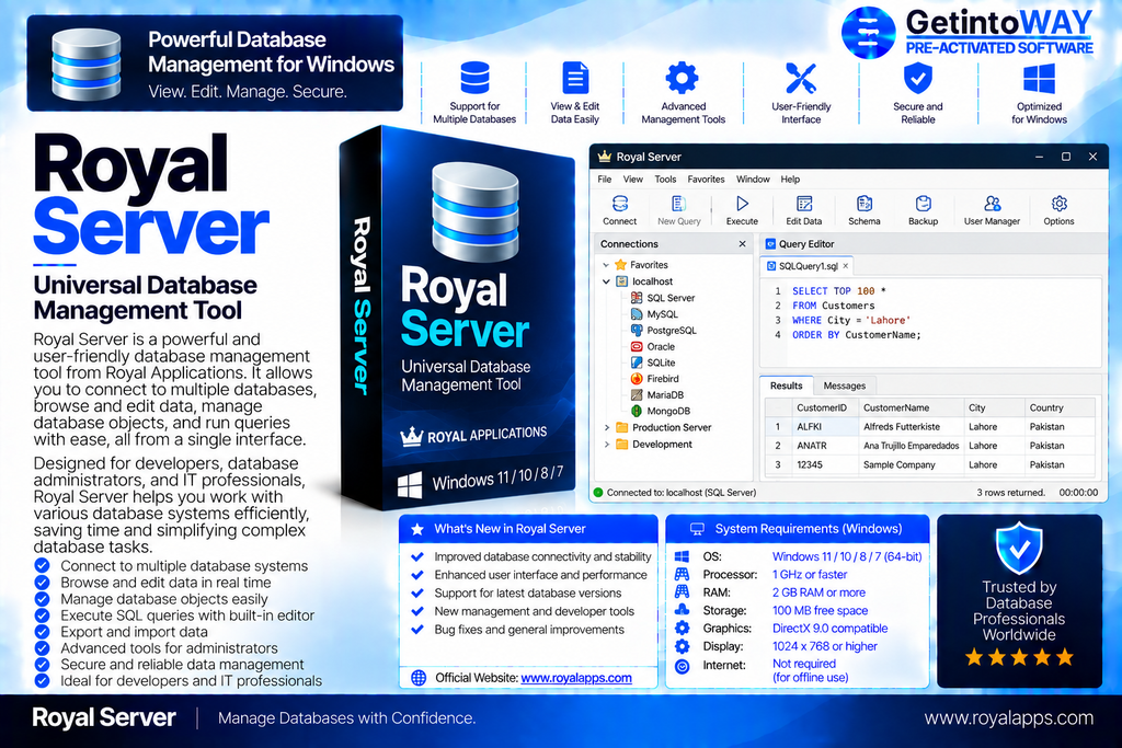 Royal Server 5.4.50928 Royal Server Pre-Activated