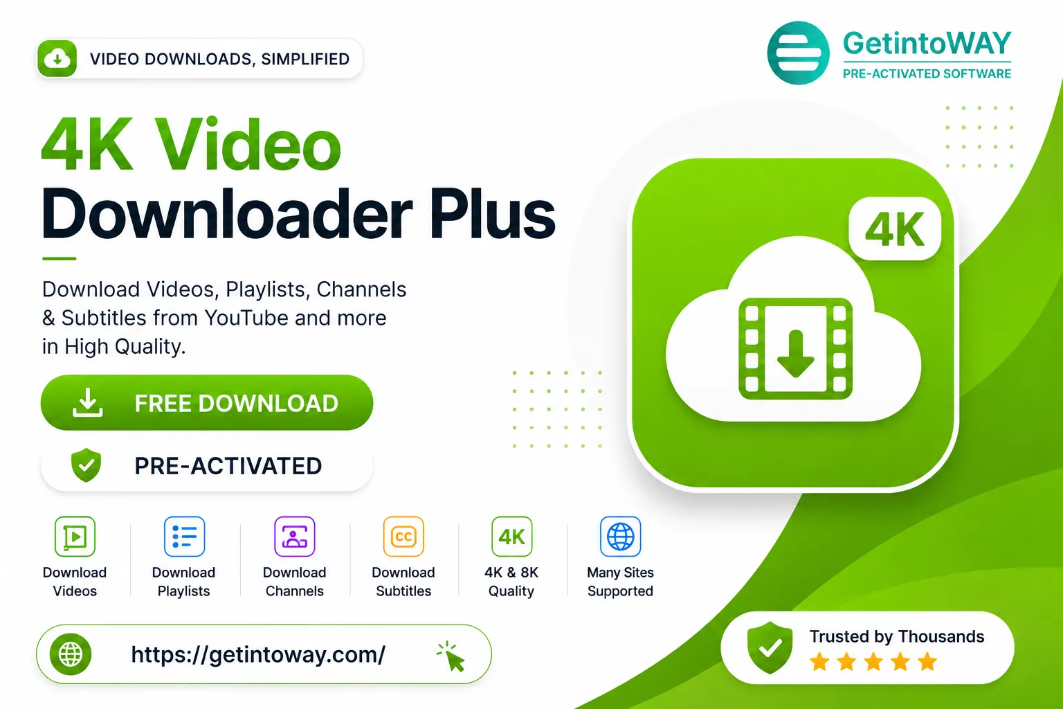 4K Video Downloader Plus 26.3.0 4K Video Downloader Plus Pre-Activated