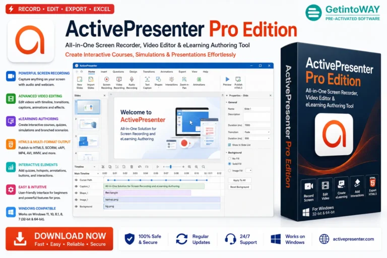 ActivePresenter Pro Edition Pre-Activated