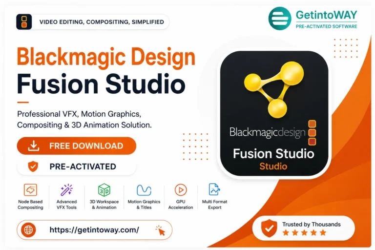 Blackmagic Design Fusion Studio Pre-Activated