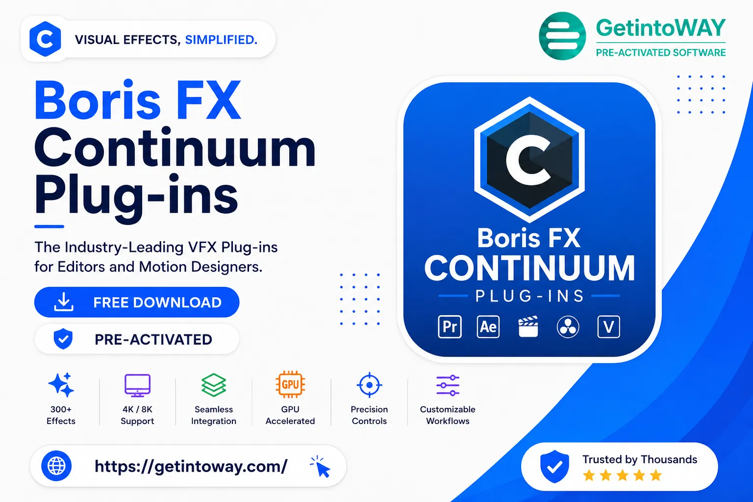 Boris FX Continuum Plug-ins 2026.5 v19.5.6 Continuum Plug-ins Pre-Activated