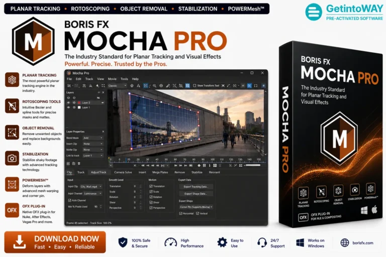 Boris FX Mocha Pro Pre-Activated