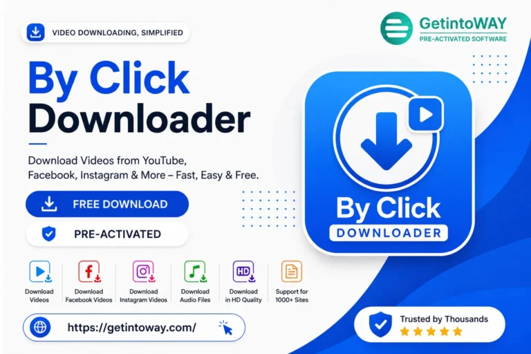 By Click Downloader Pre-Activated