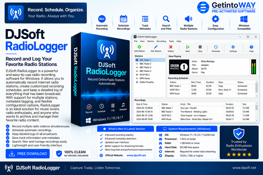 DJSoft RadioLogger Pre-Activated
