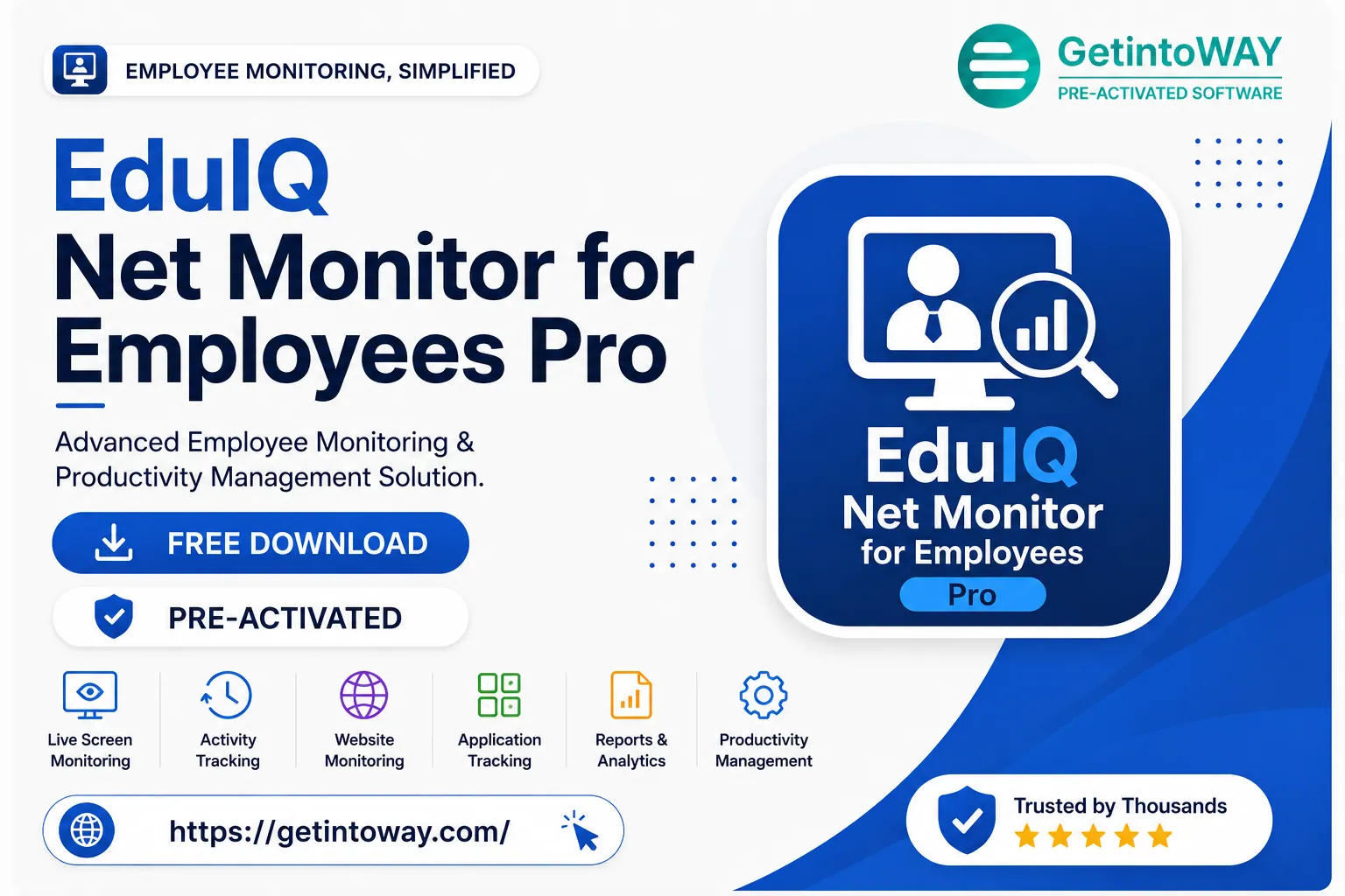 EduIQ Net Monitor for Employees Pro 6.7.2 EduIQ Net Monitor for Employees Pro Pre-Activated