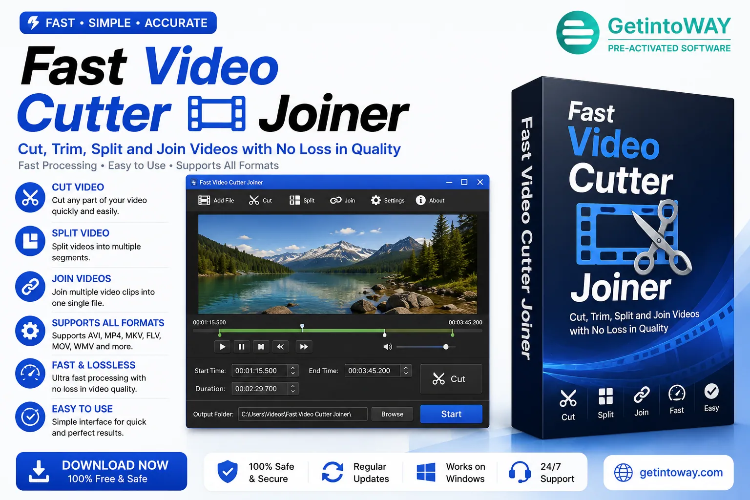 Fast Video Cutter Joiner 7.2.1 Fast Video Cutter Joiner Pre-Activated