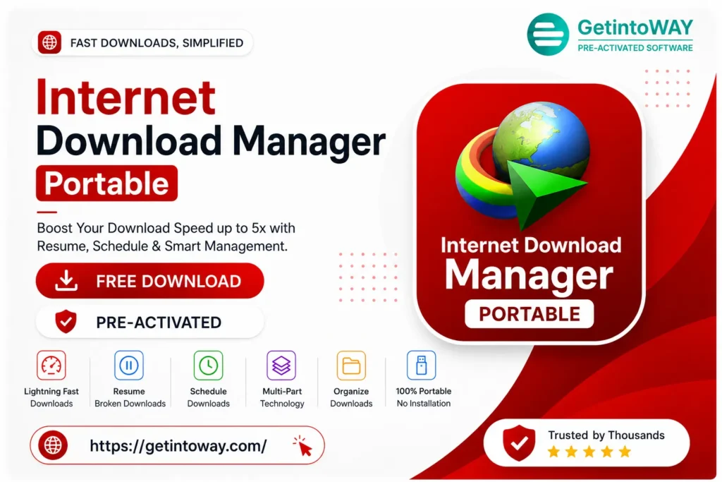 Internet Download Manager 6.43 Build 10 Multilingual Portable Internet Download Manager Pre-Activated