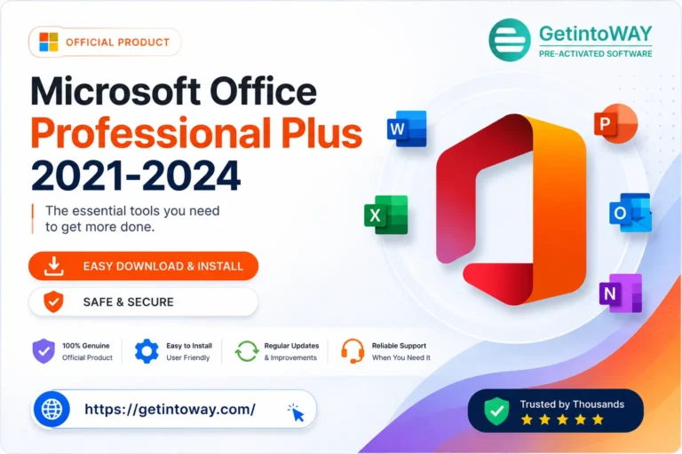 Microsoft Office Professional Plus 2021-2024 Full Version Pre-Activated