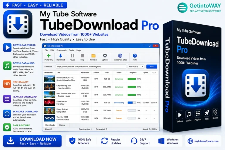 Download My Tube Software TubeDownload Pro full version (pre-activated)