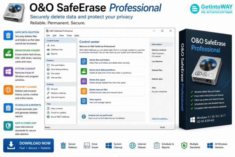 O&O SafeErase Professional Pre-Activated