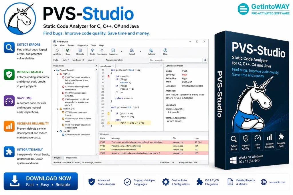 PVS-Studio 7.43.107165.2234 PVS-Studio Pre-Activated