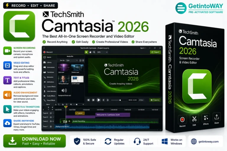 TechSmith Camtasia Pre-Activated