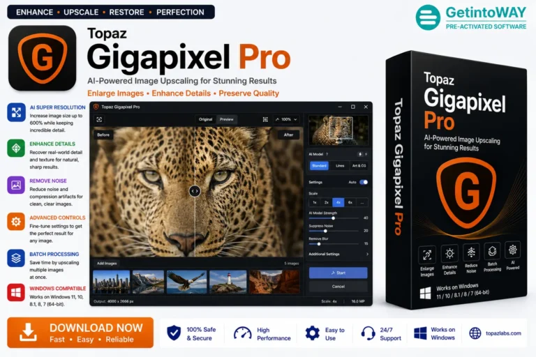 Topaz Gigapixel Pro Pre-Activated