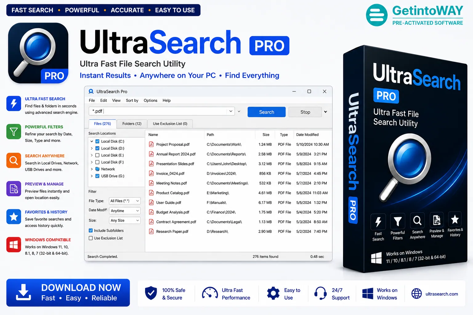 UltraSearch Pro 4.9.3.1301 UltraSearch Pro Pre-Activated