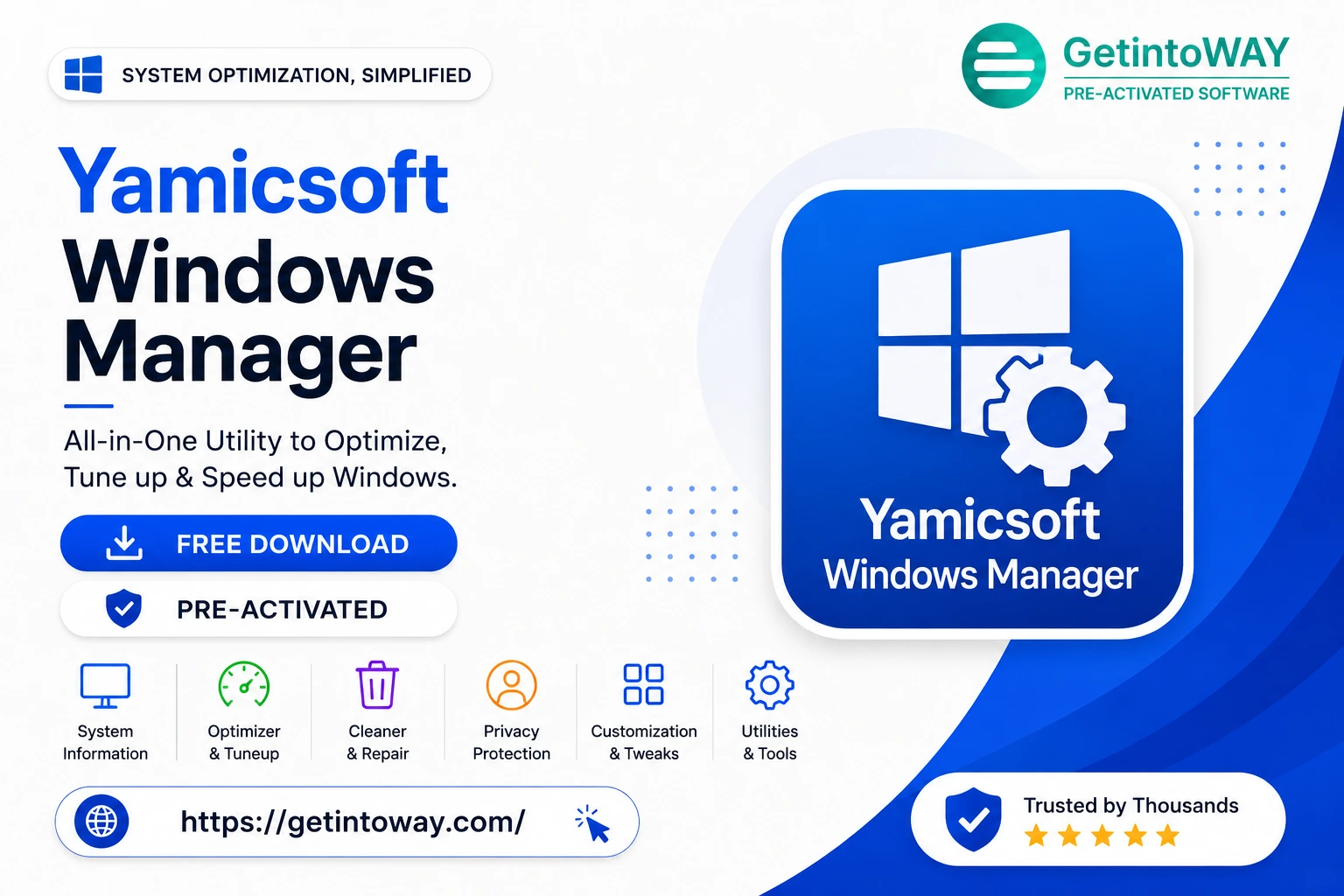 Yamicsoft Windows Manager 2.4 Yamicsoft Windows Manager Pre-Activated