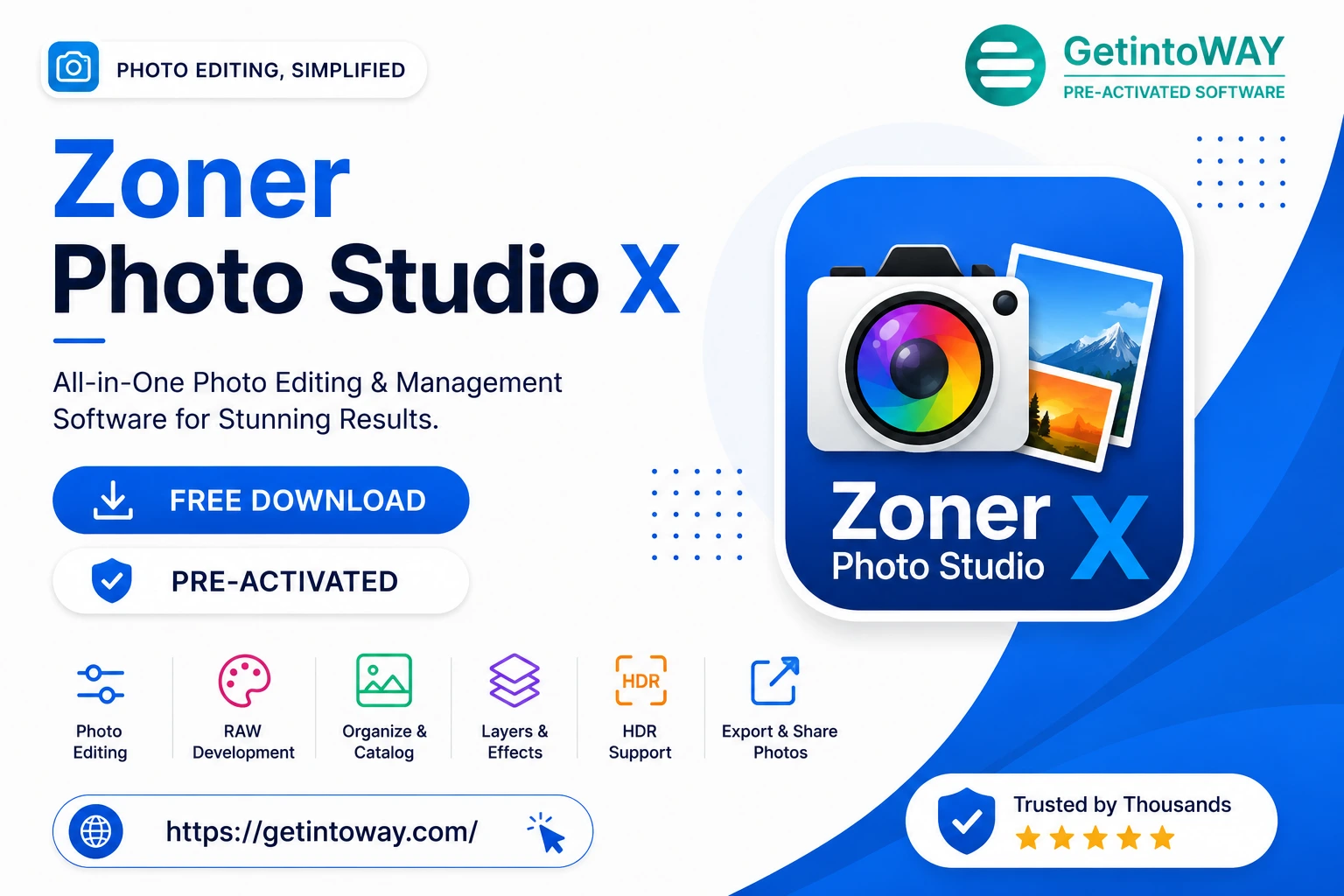 Zoner Photo Studio X 19.2606.2.697 Zoner Photo Studio X Pre-Activated