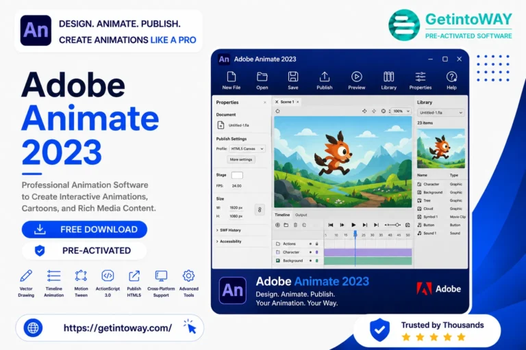 Adobe Animate 2023 Pre-Activated