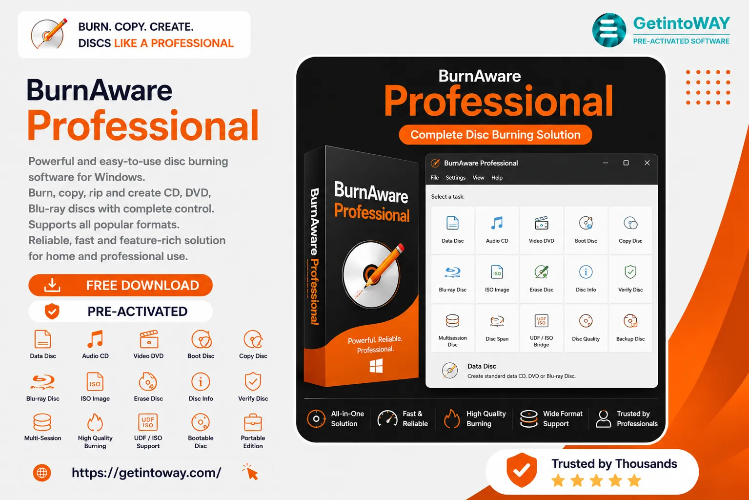 BurnAware Professional 19.3 BurnAware Professional Pre-Activated