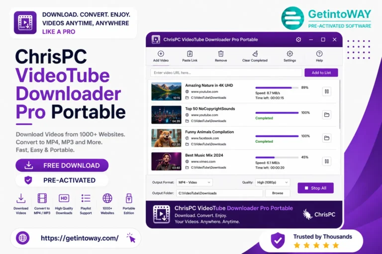 ChrisPC VideoTube Downloader Pro Portable Pre-Activated