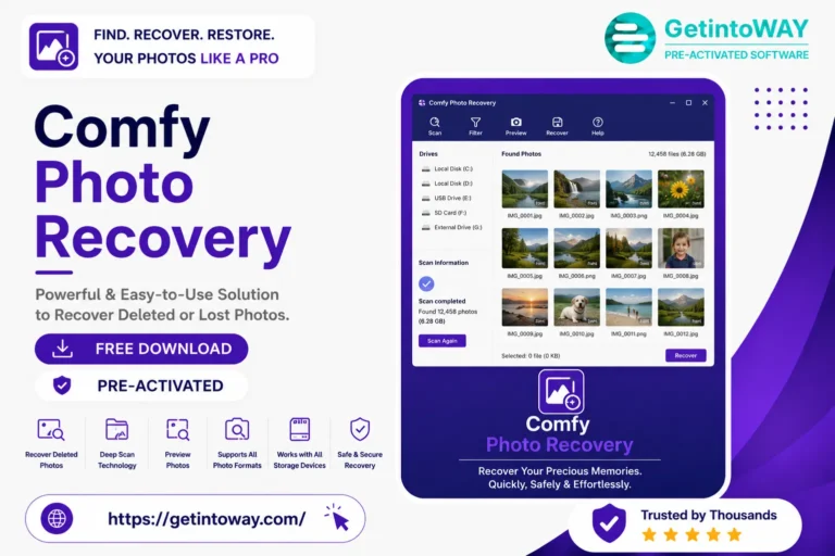 Comfy Photo Recovery Pre-Activated