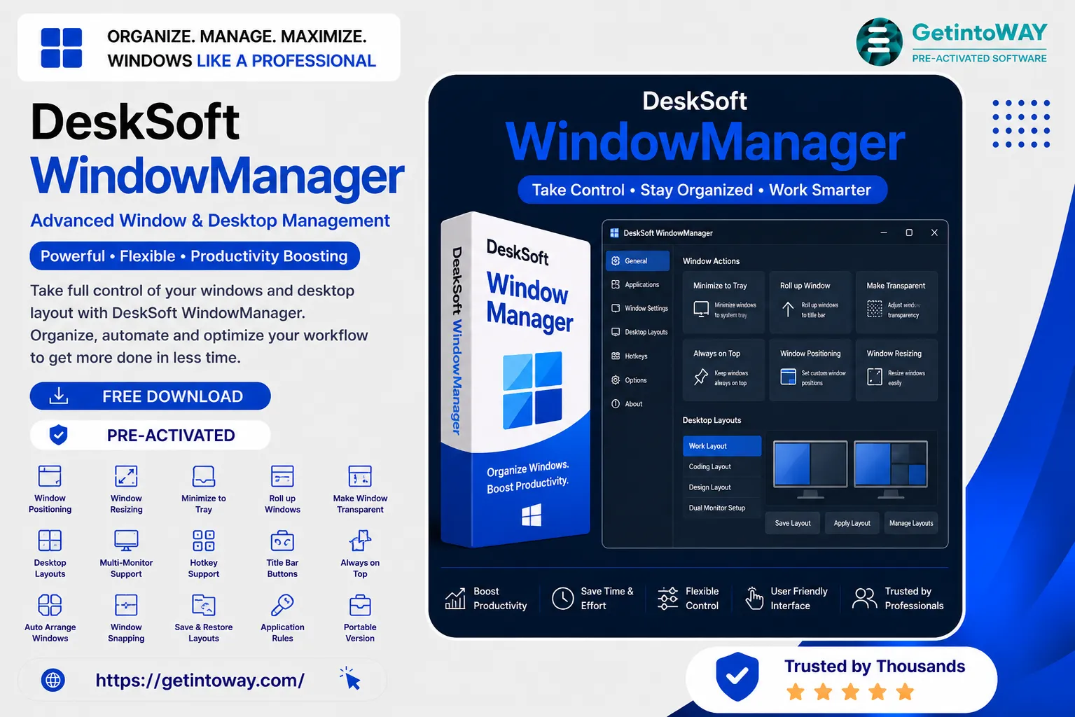 DeskSoft WindowManager 10.27.2 DeskSoft WindowManager Pre-Activated