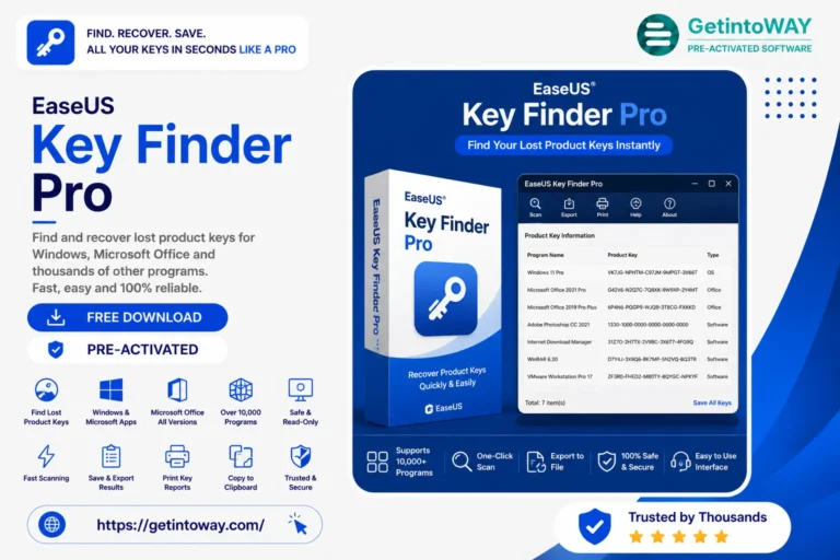 EaseUS Key Finder Pro Pre-Activated