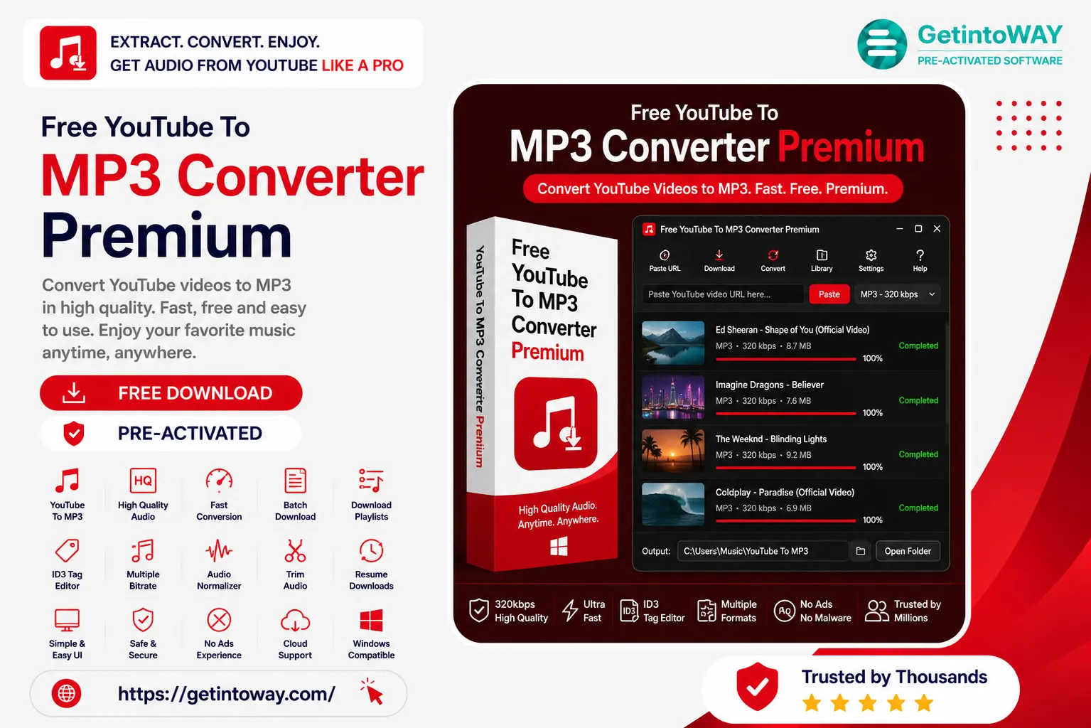 Free YouTube To MP3 Converter Premium 4.5.20.831 Free YouTube To MP3 Converter Premium Pre-Activated