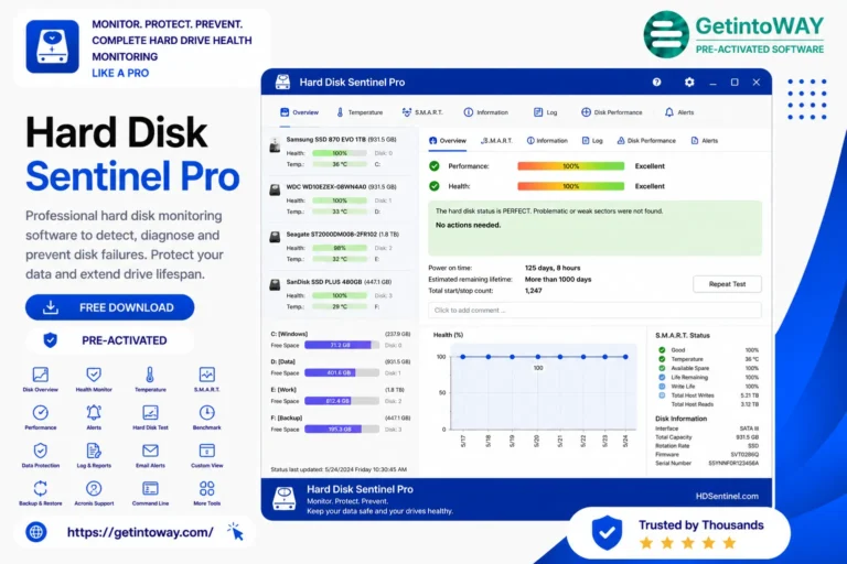 Hard Disk Sentinel Pro Pre-Activated