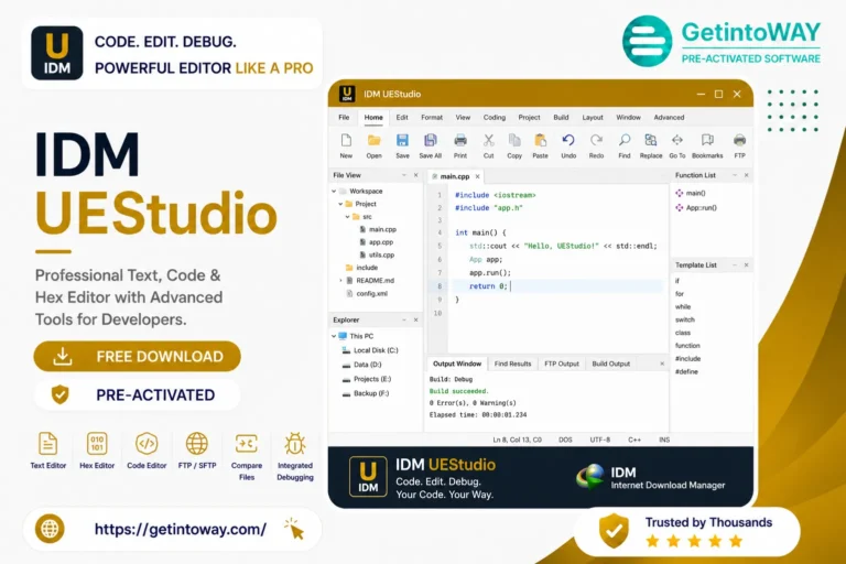 IDM UEStudio Pre-Activated