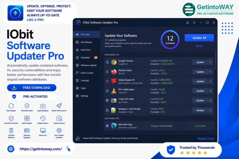 IObit Software Updater Pro Pre-Activated